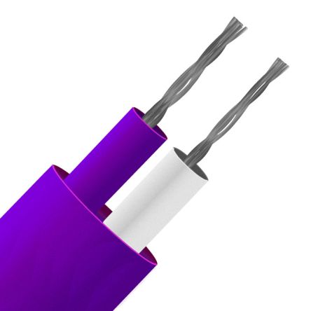 RS PRO Type E Thermocouple Cable/Wire, 25m, Unscreened, PFA Insulation, +260°C Max, 7/0.2mm [0]; 220-9471