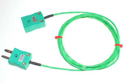 RS PRO Type K Thermocouple Cable/Wire Extension Lead, 10m, Unscreened, PFA Insulation, +260°C Max, 7/0.2mm [0]; 220-9493