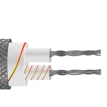 RS PRO Type U Thermocouple Cable/Wire, 100m, Unscreened, Glass Fibre Insulation, +350°C Max, 7/0.2mm [0]; 220-9508