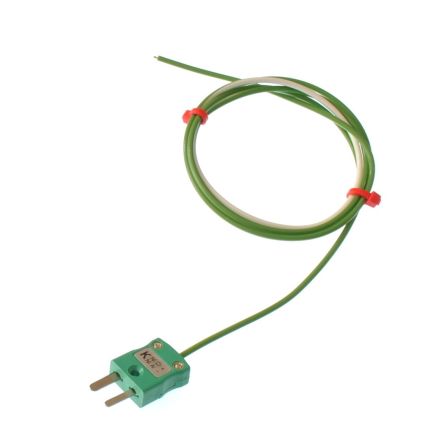 RS PRO Type K Exposed Junction Thermocouple 3m Length, 1/0.376mm Diameter, -75°C → +250°C [0]; 220-9509
