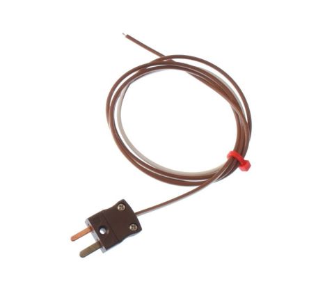 RS PRO Type T Exposed Junction Thermocouple 3m Length, 1/0.376mm Diameter, -75°C → +250°C [0]; 220-9510
