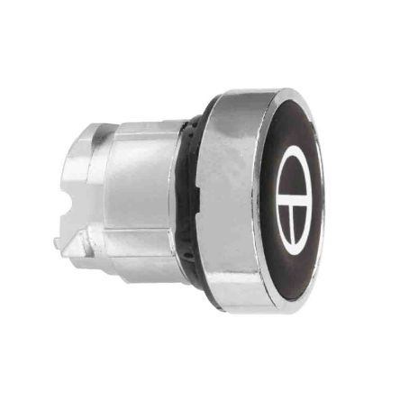 Schneider Electric Harmony XB4 Series Black Push Button Head, 22mm Cutout [ZB4BA245]; 221-1944