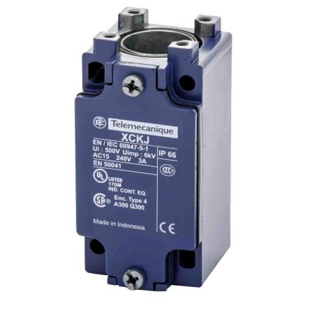 Telemecanique Sensors ZCKJ Series Limit Switch, 1NC/1NO, IP66, DP, Metal Housing, 500V ac Max, 10A Max [ZCKJ15]; 221-2057