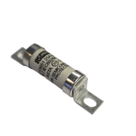 RS PRO 25A Bolted Tag Fuse, 350 V dc, 690V ac, 63.5mm [0]; 221-3653