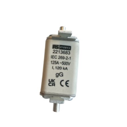 RS PRO 125A NH Fuse, NH00, 415V ac [0]; 221-3683