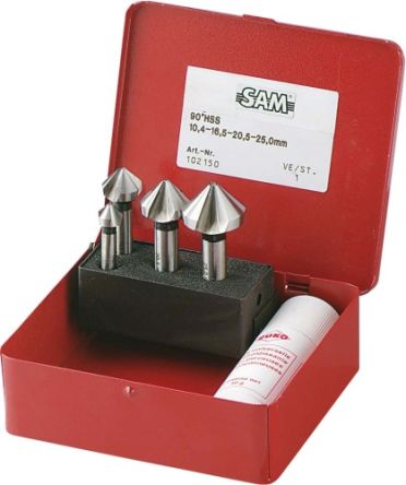 SAM 4-Piece for Metal, 25mm Max, 10.4mm Min, High Speed Steel Bits [FKJ-4]; 221-6059