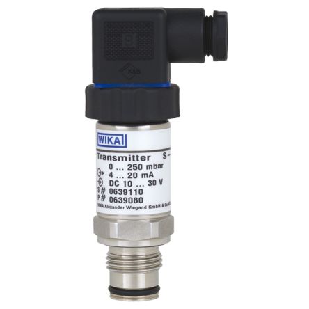 WIKA S-11 Series Pressure Sensor, -1bar Min, 0bar Max, 4 → 20 mA Output [9810714]; 221-8564