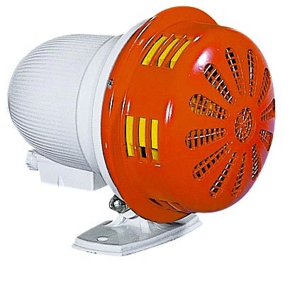 RS PRO Mounting Bracket Siren, 110 V ac, 114dB at 1 m, IP43, Single-Tone [0]; 222-2433