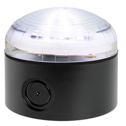 RS PRO Clear Steady Beacon, 12 V ac/dc, 24 V ac/dc, Screw Mount, LED Bulb, IP66 [0]; 222-2456