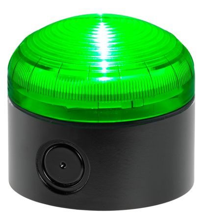 RS PRO Green Steady Beacon, 120 V ac, 240 V ac, Screw Mount, LED Bulb, IP66 [0]; 222-2463