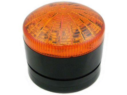 RS PRO Amber Multiple Effect Beacon, 110 V ac, 230 V ac, Panel or Surface Mount, LED Bulb, IP65 [0]; 222-2464