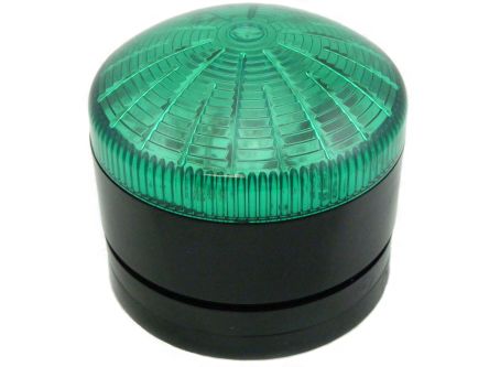 RS PRO Green Multiple Effect Beacon, 110 V ac, 230 V ac, Panel or Surface Mount, LED Bulb, IP65 [0]; 222-2466