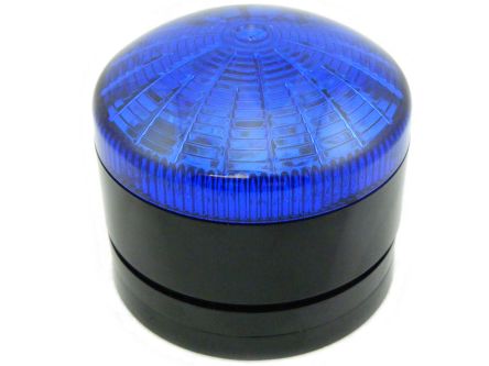 RS PRO Blue Multiple Effect Beacon, 12 V ac/dc, 24 V ac/dc, Panel or Surface Mount, LED Bulb, IP65 [0]; 222-2468