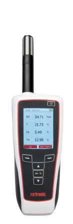 Rotronic Instruments HP31 Handheld Hygrometer,  +/- 2 %RH Accuracy, +60°C Max, 100%RH Max [Hygropalm HP31]; 222-6917