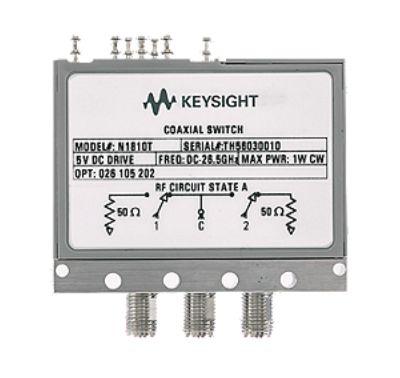 Keysight Technologies RF Switch, SPDT, SMA Female Connector, 67GHz Max, 60dB Isolation, 15000000ns [N1810UL-026-124-201-301]; 223-7227