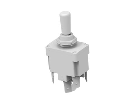 TE Connectivity Toggle Switch, Panel Mount, (On)-On-(On), DPDT, Spade Terminal [07-2-2-22]; 223-8082