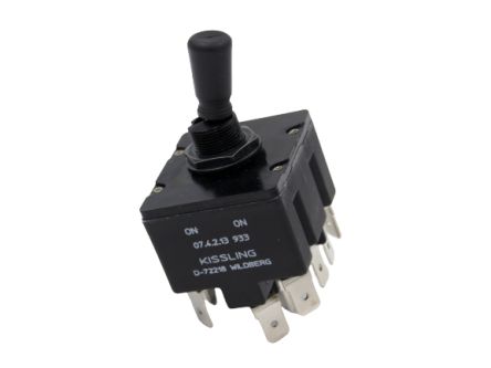 TE Connectivity Toggle Switch, Through Hole Mount, On-On, 4PST, Quick Connect Terminal [07-4-2-13 933]; 223-8084