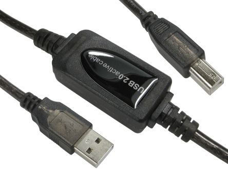 NewLink USB 2.0, Male USB A to Male USB B, 20m [USB2-PREXT20M]; 224-0989