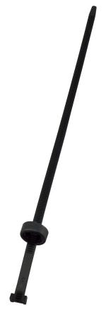 RS PRO Cable Tie, 304mm x 6.2 mm, Black Nylon, Pk-50 [0]; 224-3182
