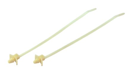 RS PRO Cable Tie, 112mm x 2.5 mm, Natural Nylon, Pk-25 [0]; 224-3189