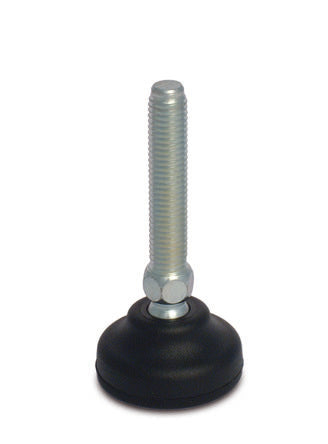 RS PRO M8 40mm Dia. Polyamide Adjustable Foot, 1000kg Static Load Capacity 30° Tilt Angle [0]; 224-5787