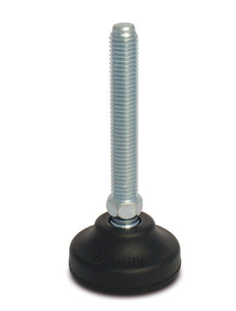 RS PRO M12 50mm Dia. Polyamide Adjustable Foot, 1100kg Static Load Capacity 30° Tilt Angle [0]; 224-5789