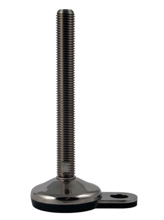 RS PRO M24 100mm Dia. Rubber Adjustable Foot, 1500kg Static Load Capacity 10° Tilt Angle [0]; 224-5798