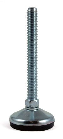RS PRO M12 60mm Dia. Rubber Adjustable Foot, 700kg Static Load Capacity 10° Tilt Angle [0]; 224-5818