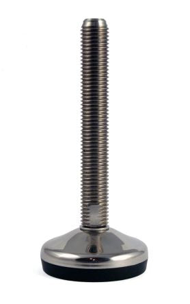 RS PRO M16 60mm Dia. Rubber Adjustable Foot, 700kg Static Load Capacity 10° Tilt Angle [0]; 224-5825