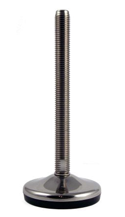 RS PRO M20 80mm Dia. Rubber Adjustable Foot, 1000kg Static Load Capacity 10° Tilt Angle [0]; 224-5827
