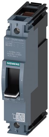 Siemens SENTRON 3VA1 MCB, 1P, 125A [3VA1112-3ED16-0AA0]; 224-7797