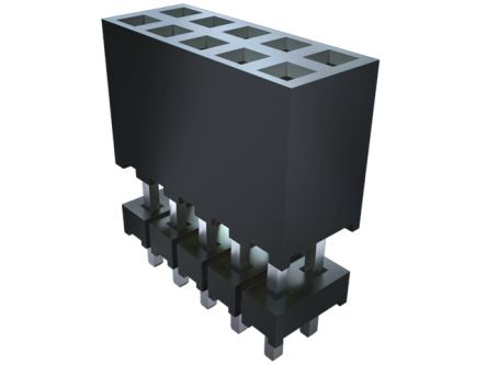 Samtec ESQT Series Straight Through Hole Mount PCB Socket, 120-Contact, 4-Row, 2mm Pitch, Solder Termination [ESQT-130-03-S-Q-368]; 224-8098