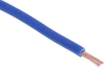 RS PRO Blue 1.5mm² Hook Up Wire, 16 AWG, 30/0.2 mm, 305m, PVC TI3 Insulation [0]; 225-2151