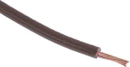 RS PRO Brown 1.5mm² Hook Up Wire, 16 AWG, 30/0.2 mm, 305m, PVC TI3 Insulation [0]; 225-2152