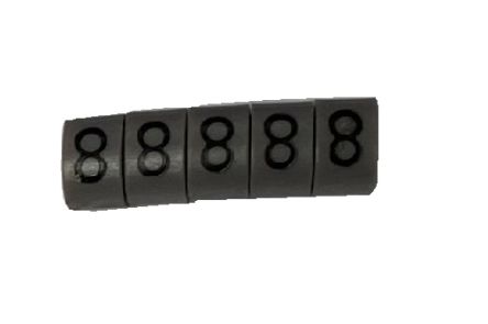RS PRO Slide On Cable Marker, Black on Grey, Pre-printed "8", 3 → 4.2mm Cable [0]; 225-2166