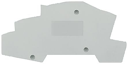 Siemens 8WH9000 Series End Cover for Use with DIN Rail Terminal Blocks [8WH9000-6SA00]; 225-4781