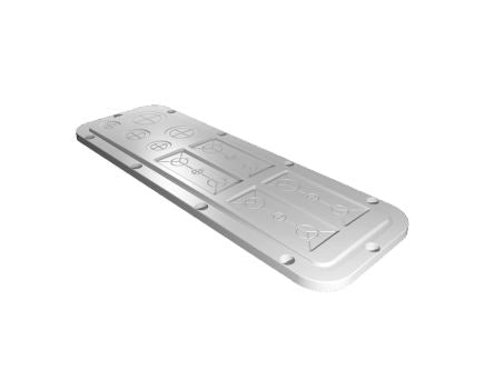 Rittal SZ Series Plastic Gland Plate, 447mm W for Use with AX [2563200]; 226-0228