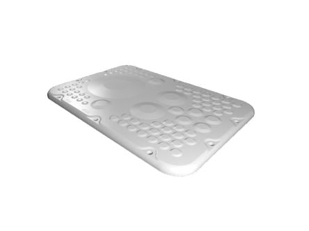 Rittal SZ Series RAL 7035 Plastic Gland Plate, 301mm W for Use with AX [2565300]; 226-0239