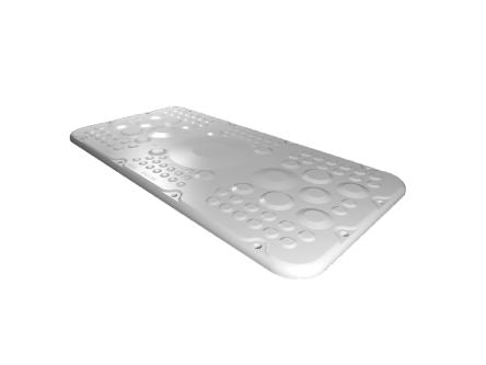 Rittal SZ Series RAL 7035 Plastic Gland Plate, 436mm W for Use with AX [2567300]; 226-0247