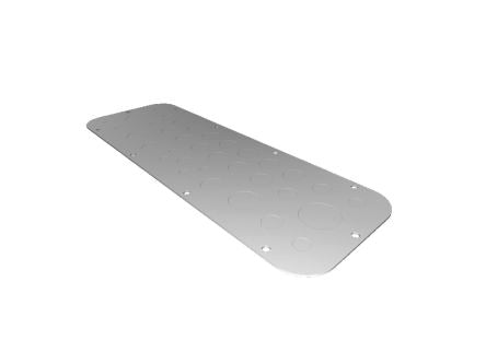Rittal SZ Series RAL 7035 Sheet Steel Gland Plate, 447mm W for Use with AX [2573100]; 226-0256