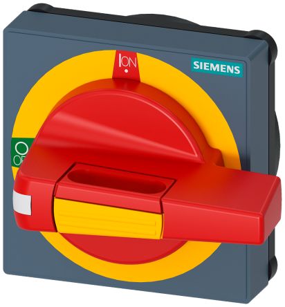 Siemens Red/Yellow Rotary Handle, SENTRON Series [8UD1771-2CF05]; 226-2893
