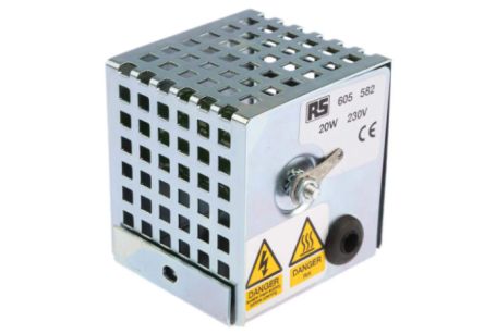 RS PRO Enclosure Heater, 230V ac, 30W Output, 30W Input, 120°C, 70mm x 67mm x 65mm [0]; 226-3691