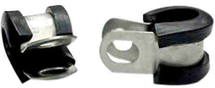RS PRO 6mm Black, Stainless Steel P Clip [0]; 226-9012