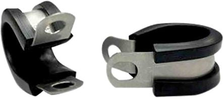 RS PRO 14mm Black, Stainless Steel P Clip [0]; 226-9019