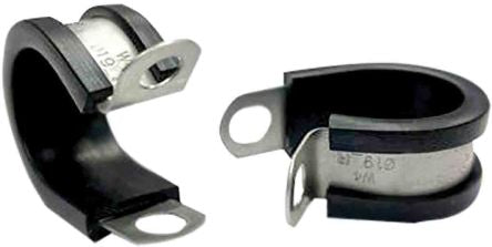 RS PRO 15mm Black, Stainless Steel P Clip [0]; 226-9020