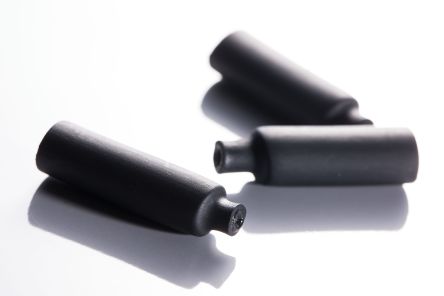 RS PRO Adhesive Lined End Cap, Black 5.72mm Sleeve Dia. x 30.35mm Length 4:1 Ratio [0]; 226-9080