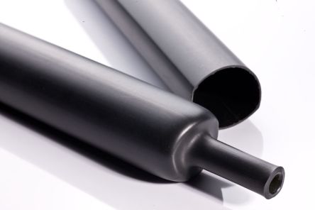 RS PRO Adhesive Lined Heat Shrink Tubing, Black 33mm Sleeve Dia. x 1.22m Length 3:1 Ratio [0]; 226-9102