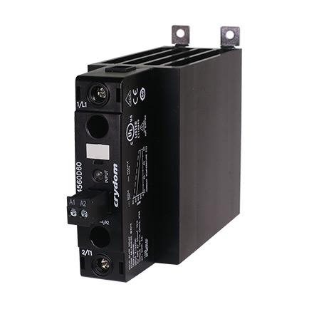Sensata Crydom DR45 Series Solid State Relay, 45 A Load, DIN Rail Mount, 600 V ac Load [DR4560A45J]; 227-0853