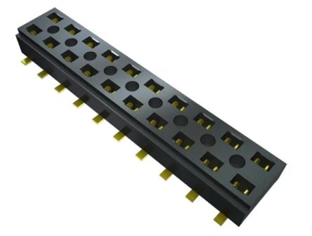Samtec CLT Series Straight Surface Mount PCB Socket, 10-Contact, 2-Row, 2mm Pitch, Solder Termination [CLT-105-02-G-D-BE-K-TR]; 227-1101