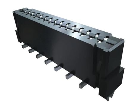 Samtec FC1 Series Straight Surface Mount PCB Socket, 5-Contact, 1-Row, 1mm Pitch, Solder Termination [FC1-05-02-T-WT-TR]; 227-1247